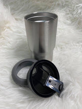 Load image into Gallery viewer, Can/ Bottle Coolers, Coozies, Can Koozies, Stainless steel tumblers, Crafting blanks, Ontario craft blanks, Stainless steel tumblers, Tumbler making supplies, epoxy tumbler supplies, dual screw on lids, double wall insulated, travel cups

